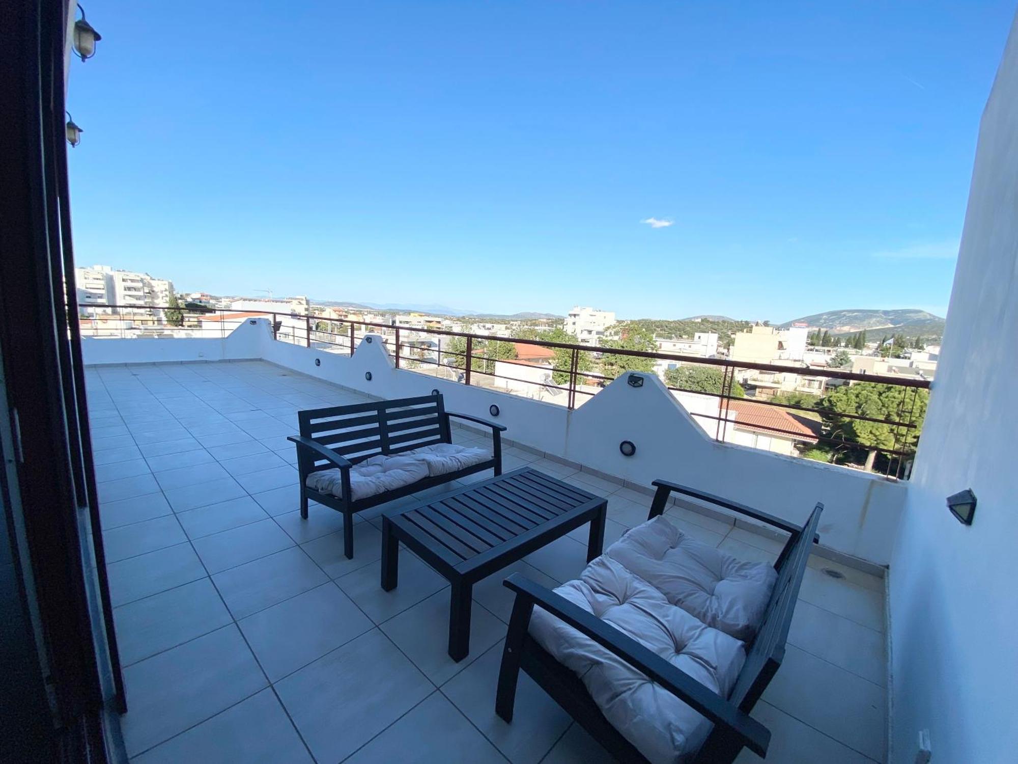 Luxury View Apartment 10Min From Athens Airport كوروبيون المظهر الخارجي الصورة