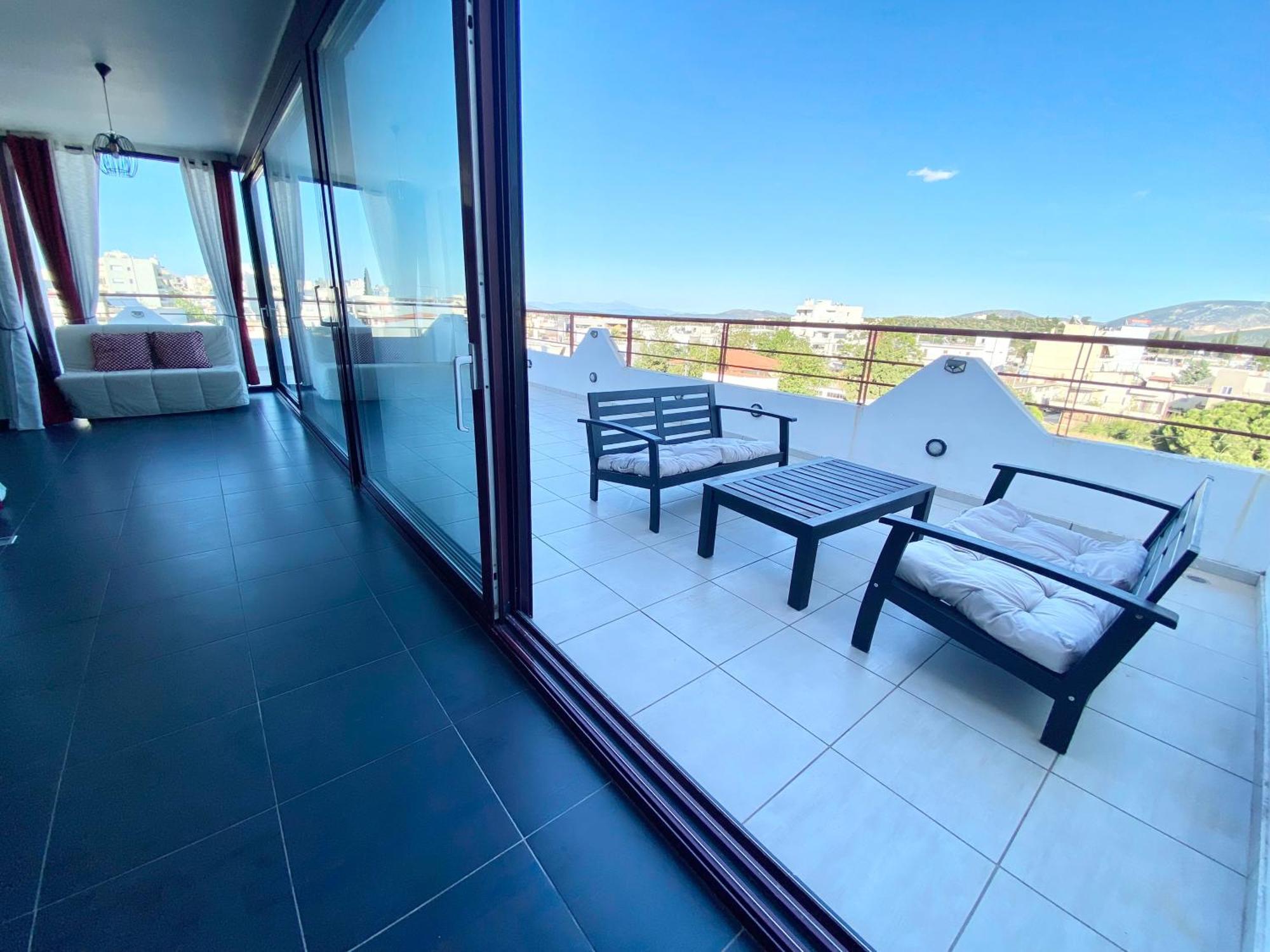Luxury View Apartment 10Min From Athens Airport كوروبيون المظهر الخارجي الصورة