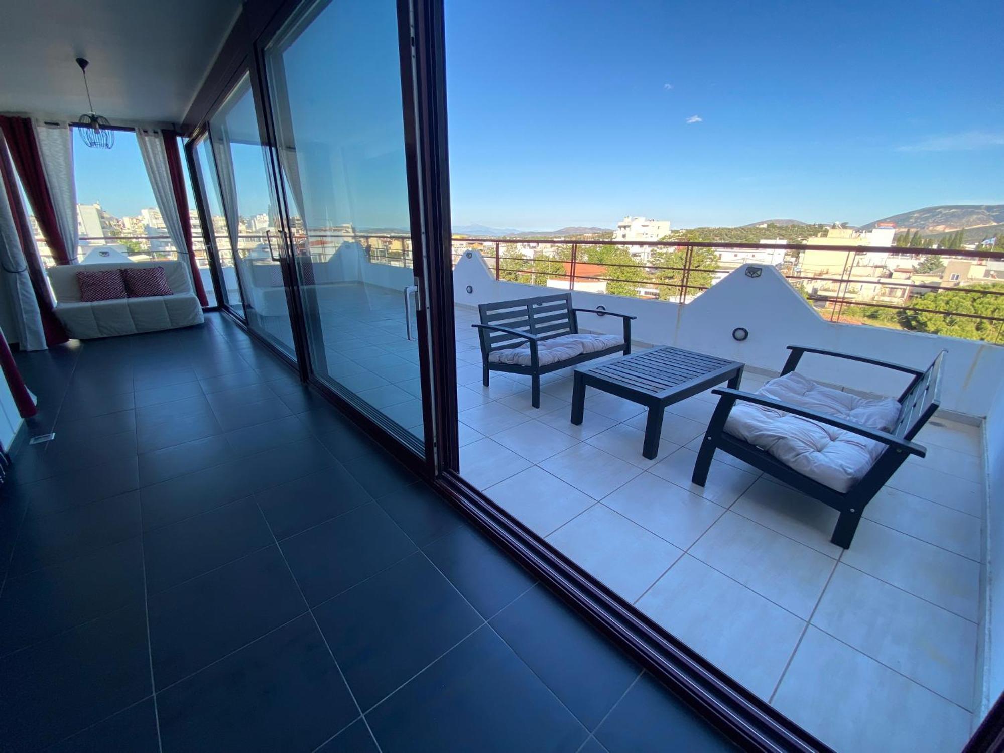 Luxury View Apartment 10Min From Athens Airport كوروبيون المظهر الخارجي الصورة