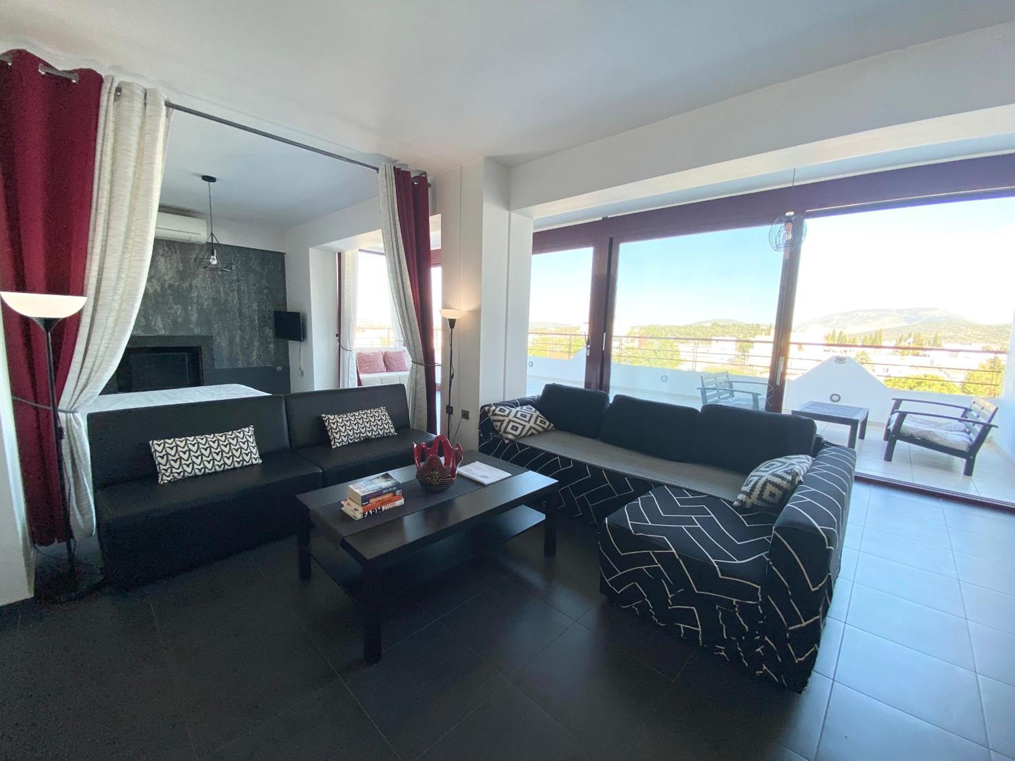 Luxury View Apartment 10Min From Athens Airport كوروبيون المظهر الخارجي الصورة